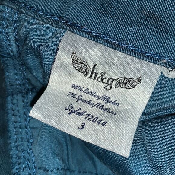 H & G | Juniors Blue AND Black Marble Skinny Denim Casual Jeans Pants Size 3 - Picture 7 of 7